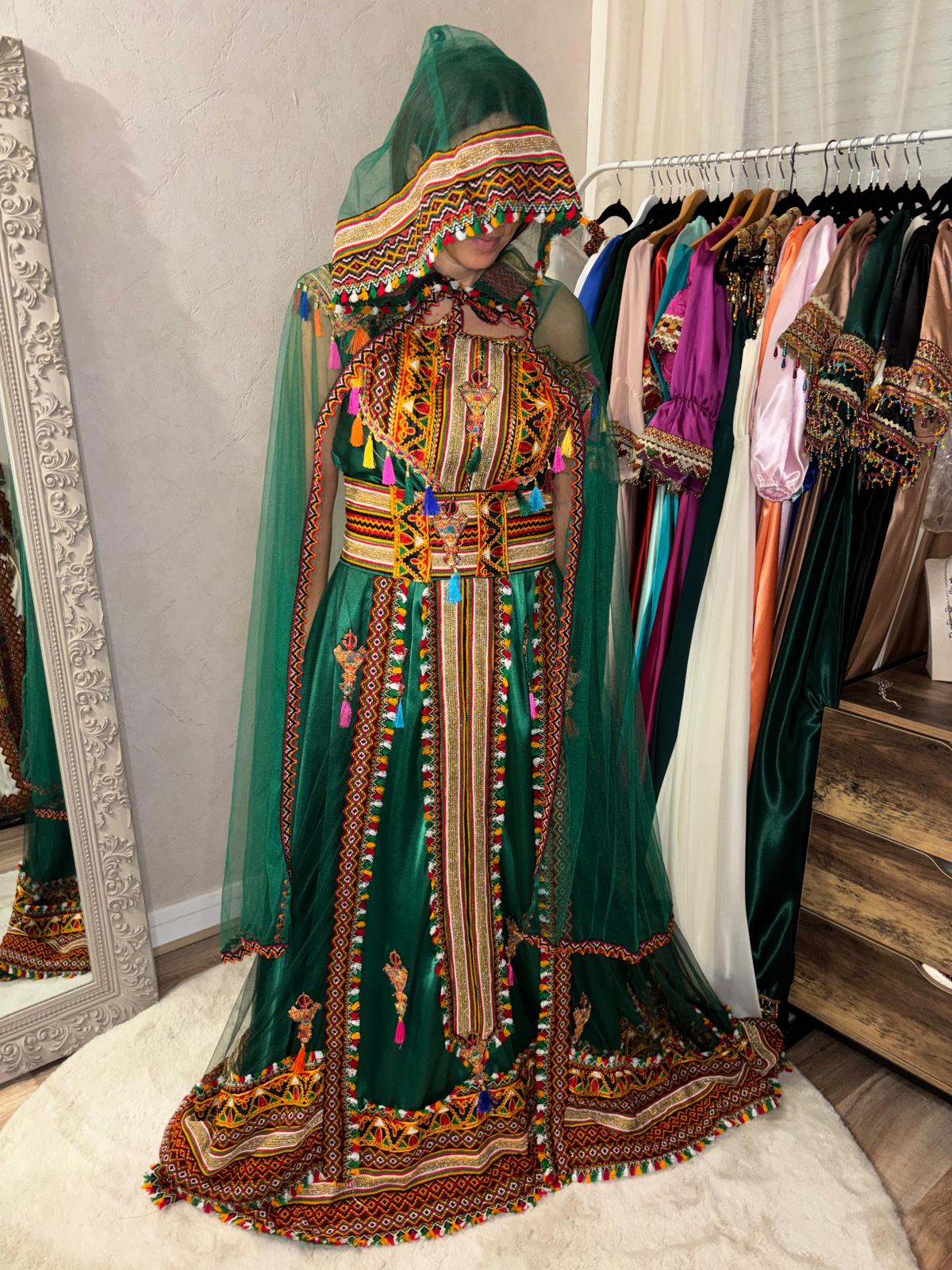 Robe Aldjia verte